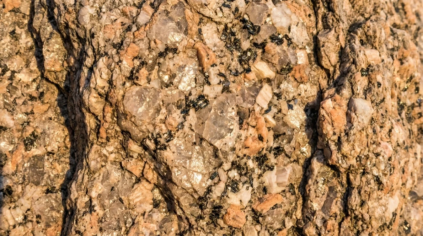 Close-up of granite rock texture